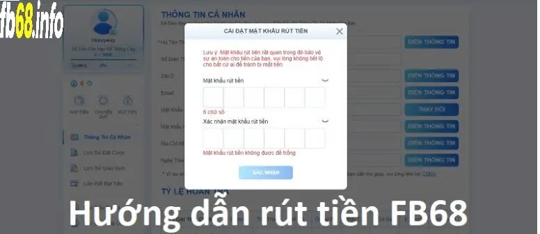 Hướng dẫn rút tiền